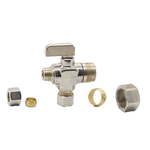 Robinet à boisseau sphérique à 3 voies en laiton chromé, cartouche de réduction de débit Variflow, robinet à aiguille ThermoShield résistant aux hautes températures pour la vapeur - Product Image 4