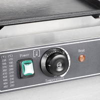 Grill de contact électrique commercial et industriel antiadhésif en acier inoxydable, plaque de cuisson plate unique, mini-grill panini, nouveau