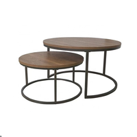 Juego de Mesas de Consola Rústicas Modernas, Mesas Auxiliares de Diseño Moderno, Decoración para el Hogar, Mesa de Centro para Sala de Estar, Rosegia Z031
