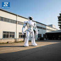 Modèle de robot gonflable géant, robot IA gonflable pour les expositions technologiques, la publicité et la décoration