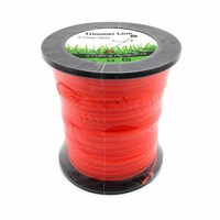 Fil de coupe rond en nylon de 2,7 mm, bobine de fil pour débroussailleuse à essence, orange rouge, pour tondeuse à gazon