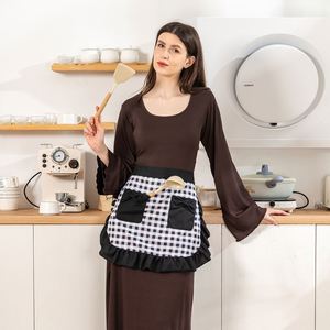 Tablier de cuisine Love Potato avec poches, tablier mi-long tendance pour la cuisine, le restaurant, le bistrot, pour fille et femme - Product Image 2