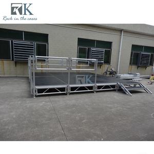 Plateforme de scène extérieure en aluminium avec support réglable en hauteur, fournitures de scène - Product Image 5