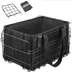 <span class=keywords><strong>Cestino</strong></span> Pieghevole per Bicicletta per Adulti con Borsa Interna Rimovibile, <span class=keywords><strong>Cestino</strong></span> Anteriore/Posteriore per Trasporto Animali, Frutta, Spesa, per Donne/Uomini - Product Image 6