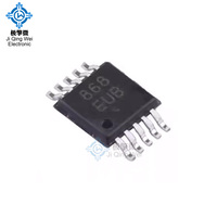 JQW MAX868EUB+T (MSOP-10) Regulador de Voltaje Invertido de 2 Tiempos Ajustable, Bomba de Carga sin Inductancia, Chip Regulador, Nuevo y Original