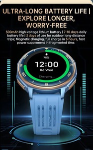 Montre connectée Android ChatGPT avec assistant IA, écran AMOLED, GPS, étanche IP67, <span class=keywords><strong>cartes</strong></span> hors ligne, lampe torche LED, appels longue portée - Product Image 3