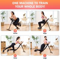 Appareil d'entraînement abdominal pliable multi-angles réglable pour la maison – Machine de mise en forme corporelle