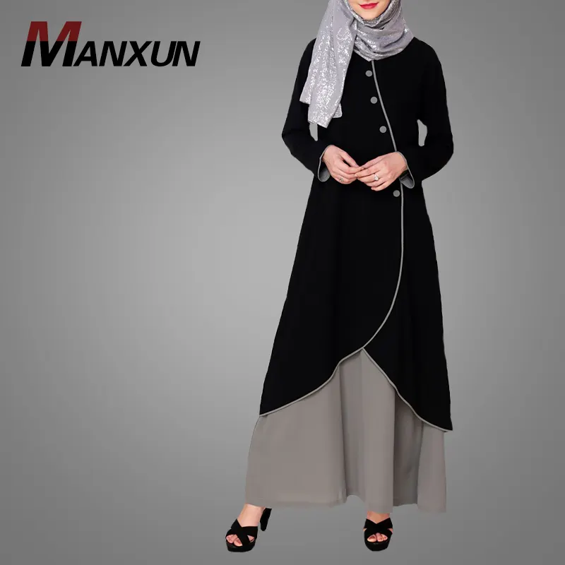 أسعار الجملة تصميم الأزياء لباس غير رسمي قصير القفطان القمم الحديثة مسلمة أزياء براقة Baju Kurung