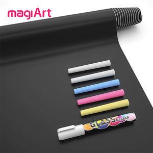 MagiArt <span class=keywords><strong>Tableau</strong></span> Noir Adhésif <span class=keywords><strong>Grand</strong></span> Rouleau de Papier pour Écolier et Étudiant - Product Image 3