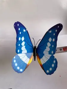 Adesivo da parete a farfalla 3D a doppio strato sulla parete decorazioni per la casa farfalle per la decorazione adesivi per frigorifero a farfalla con magnete