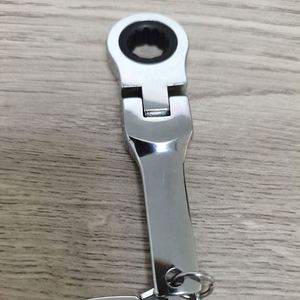 High Quality 10mm Ratcheting Wrench Keychain Portable Adjustable Ratchet Wrench Tool <b>Key</b> <b>Ring</b> - Product Image 5