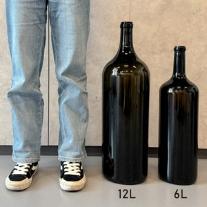 Botella de Vino Redonda de Vidrio de 12L Changyou, Hecha a Mano, con Corcho y Estampado en Caliente, Venta al Por Mayor de Lujo, OEM/ODM, MOQ Bajo - 1542 - Product Image 2