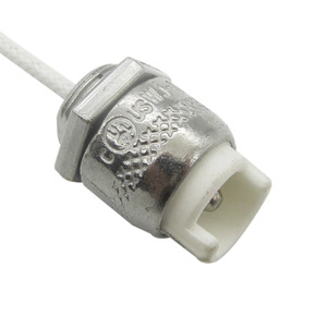 Soporte para lámpara de tubo superior, aleación de zinc, cerámica, 13,5mm, para base de lámpara R7S - Product Image 3