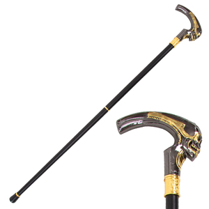 Bâton de marche classique Antique Offres Spéciales <span class=keywords><strong>canne</strong></span> couleur or noir baguette de béquille en alliage de luxe béquille pour personnes âgées - Product Image 1