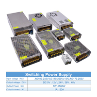 एसी के लिए डीसी इनडोर यूनिवर्सल स्विचिंग बिजली की आपूर्ति 5V 12V 24V 36V 48V 5W-1500W 1A-130A सभी धातु खोल कनवर्टर ड्राइव एडाप्टर