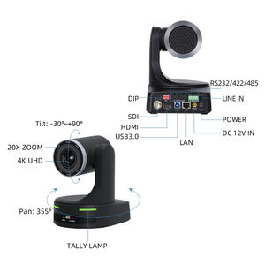Cámara PTZ con IA 4K UHD / 1080P HD, 20X / USB3.0+LAN+3G-SDI, para Clases en Vivo - Product Image 4