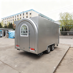Commercial Lemonade Shop Street Coffee Mini Cart Fully Equipped Round Truck Mobile <b>Kitchen</b> Food Trailers - Product Image 4
