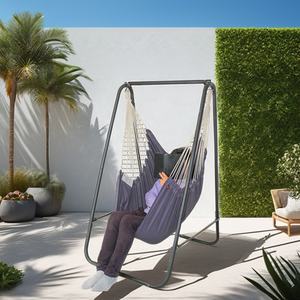 <span class=keywords><strong>Hamaca</strong></span> Portátil de Algodón de Calidad, Resistente a la Intemperie, Ahorra Espacio, para Uso en Interiores y Exteriores, Dormitorio, Balcón, <span class=keywords><strong>Bosque</strong></span>, Jardín, Camping - Product Image 3