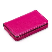 Dompet Kartu Nama Bisnis Kulit Premium dengan Logo Custom, Penutup Magnetik, Tempat Kartu Kredit, dan Tempat Kartu Nama, Cocok untuk Hadiah