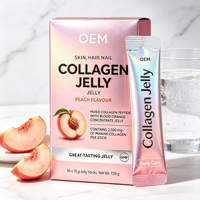 Collagène Liquide Quotidien 5000mg Peptides + Biotine 300mcg + Acide Hyaluronique + Vitamines C/E, Sans Mélange Nécessaire, 10 Gélules
