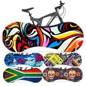 Разноцветный чехол для велосипеда, водонепроницаемый уличный эластичный чехол для велосипеда, пылезащитный чехол для всех взрослых велосипедов