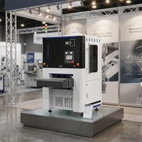 Machine de ponçage automatique de tôles métalliques, ponceuse à double bande pour l'élimination des bavures de découpe laser