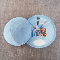 Kipá de Boda TOPKIPOT, Kipá de Lino Personalizada al por Mayor, Gorro Judaico, Gorra Israelí, Yarmulke para Bar Mitzvah, Kipá Judía Diaria