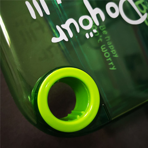 Grosir murah A5 cincin Memo Notebook botol air datar bebas BPA kustom Logo portabel ramping persegi perlengkapan minum plastik Promosi - Product Image 5