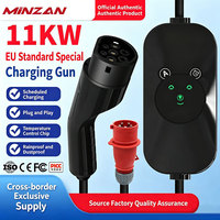 Affichage LED 11kW 16A 110/220V 50Hz IP67 5M pour chargeur de voiture de type 2 pour usage domestique