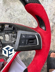 Volante deportivo de fibra de carbono <span class=keywords><strong>Maserati</strong></span> Quattroporte Levante con diseño de fondo plano Material de cuero para modelos <span class=keywords><strong>GHIBLI</strong></span> - Product Image 6