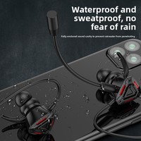 Casque de jeu E-sport personnalisé avec microphone, écouteurs intra-auriculaires Plug-and-Play 3,5 mm, transducteur dynamique, câble de 1,2 m pour mobile et PUBG