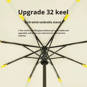 <span class=keywords><strong>Parapluie</strong></span> pliable automatique à double usage, à coins arrondis, pour le soleil et la pluie, léger, <span class=keywords><strong>petit</strong></span> pare-soleil, vente en gros - Product Image 4