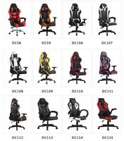 Fauteuil de Bureau Gaming Moderne avec Fonction Pivotante en Cuir et Métal, Inclinable et Ajustable