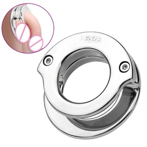 Dispositivo de Castidad Metálico FRRK-293, Clip de Entrenamiento para Pene Masculino, Jaula Plana para Pene, Anillo para Pene, Juguetes Sexuales para Hombre Gay 18+ - Product Image 1