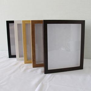 Cornice a scatola profonda 2 cm in <span class=keywords><strong>legno</strong></span> di teak colorato, per regalo con pampas artificiali - Product Image 6