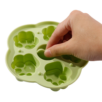 Boîtes à lunch de démoulage faciles de patte de chat de luxe pour les nourrissons boîte de congélation en Silicone de qualité maternelle boîte de conservation nocive sans saveur