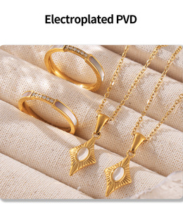 H2 StarEye - Juego de Collar y Pulsera de Acero Inoxidable con Diseño de Estrella de Cuatro Puntas Estilo Instagram, Regalo para Bodas y Fiestas - Product Image 2