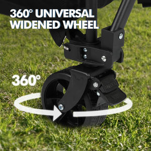 KINGGEAR açık kamp balıkçılık genişletilmiş programı ile katlanır sepet 170L çift katlı vagon katlanabilir spor vagon tekerlekler - Product Image 3