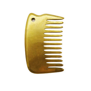 Pettine per massaggio Guasha in rame per massaggio per terapia della testa pettine per capelli massaggiatore per cuoio capelluto strumento SPA trattamento - Product Image 1