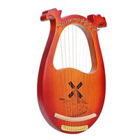 Elegant Design OEM Stringed Instrument Fir Wood 10 Strings Lyre Harp