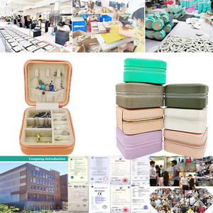 Caja de regalo de cuero sintético para joyería, organizador de joyas, anillo, pendiente, collar, espejo, pequeño y único - Product Image 6