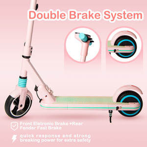 Scooter de Aluminio de 2 Ruedas para Niños, Directo de Fábrica, Nuevo Modelo Plegable, Motor de 130W, Voltaje de 24V, Envío Gratis, en Oferta - Product Image 3