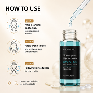 OEM Blue Copper Peptide Skin Conditioning <b>Serum</b> Bright Appearance Moisture Balance Care - Product Image 2