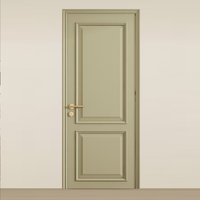 Portes intérieures multiples en MDF vert, modernes, durables, insonorisées, à panneaux plats, design ferme, pour appartements, villas, chambres