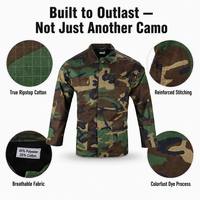 KMS BDU Prêt à expédier, uniforme tactique de combat en coton et nylon, camouflage pour l'entraînement en plein air, vêtements tactiques, uniformes
