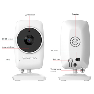 3.5 inch bé Màn hình HD <span class=keywords><strong>Video</strong></span> màn hình với máy ảnh góc rộng ống kính âm thanh nền âm thanh được mã hóa tín hiệu màn hình bé - Product Image 3