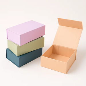 Caja de Embalaje Plana Reciclable con Logotipo Personalizado, Laminación Mate, Cartón Troquelado, Caja de Envío de Calcetines de Papel Kraft Plegable - Product Image 1