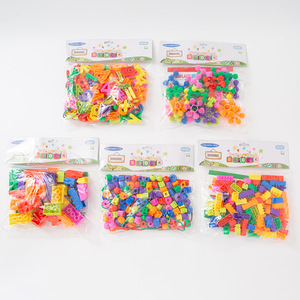 Bloques de construcción DIY de plástico de alta calidad al por mayor, juguetes educativos multiforma, modelo colorido ensamblado para niños, regalo de aprendizaje - Product Image 6
