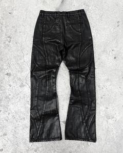 Groothandel Custom Oversized Uitlopende Wijde Pijpen Wash Distressed Vintage Cargo Wax Jorts Denim Broek <span class=keywords><strong>Baggy</strong></span> Broek Jeans Hommes Mannen - Product Image 4