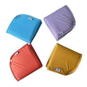 Coussin de siège pliable en tissu coloré, pour l'extérieur, avec du papier aluminium